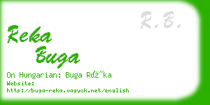 reka buga business card